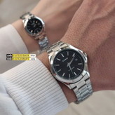 ست ساعت مچی زنانه و مردانه کاسیو CASIO موتور ژاپنی صفحه مشکی