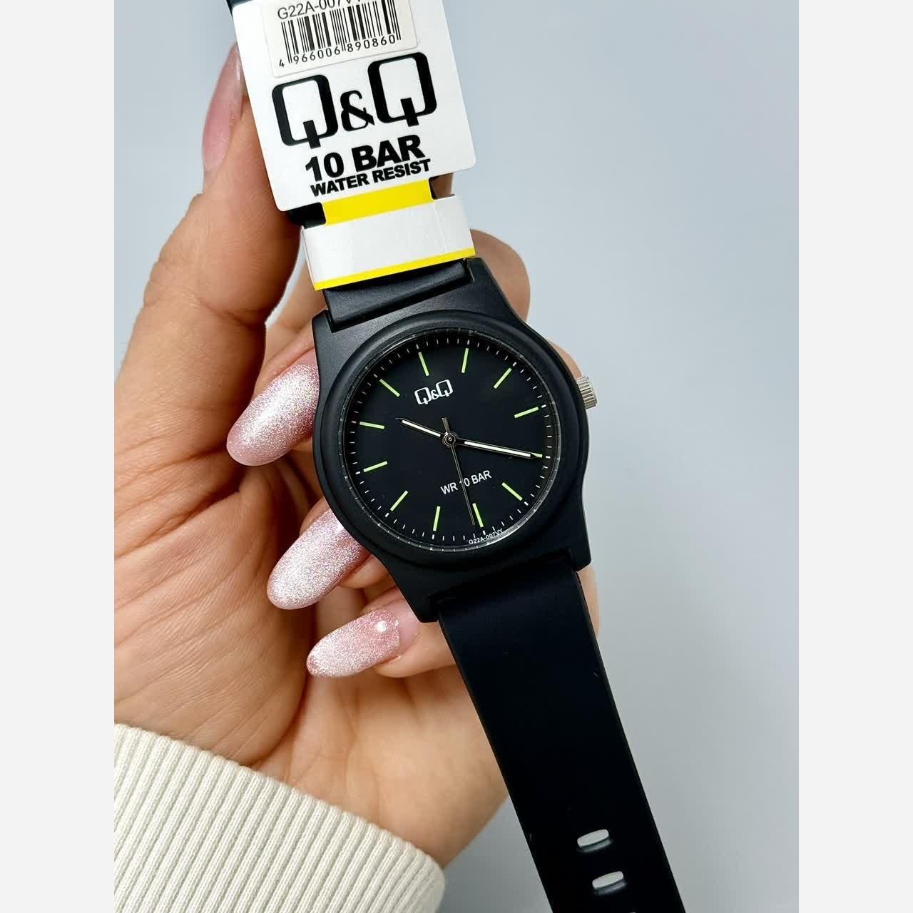 ست ساعت مچی زنانه و مردانه کیوکیو QQ رابر فول مشکی