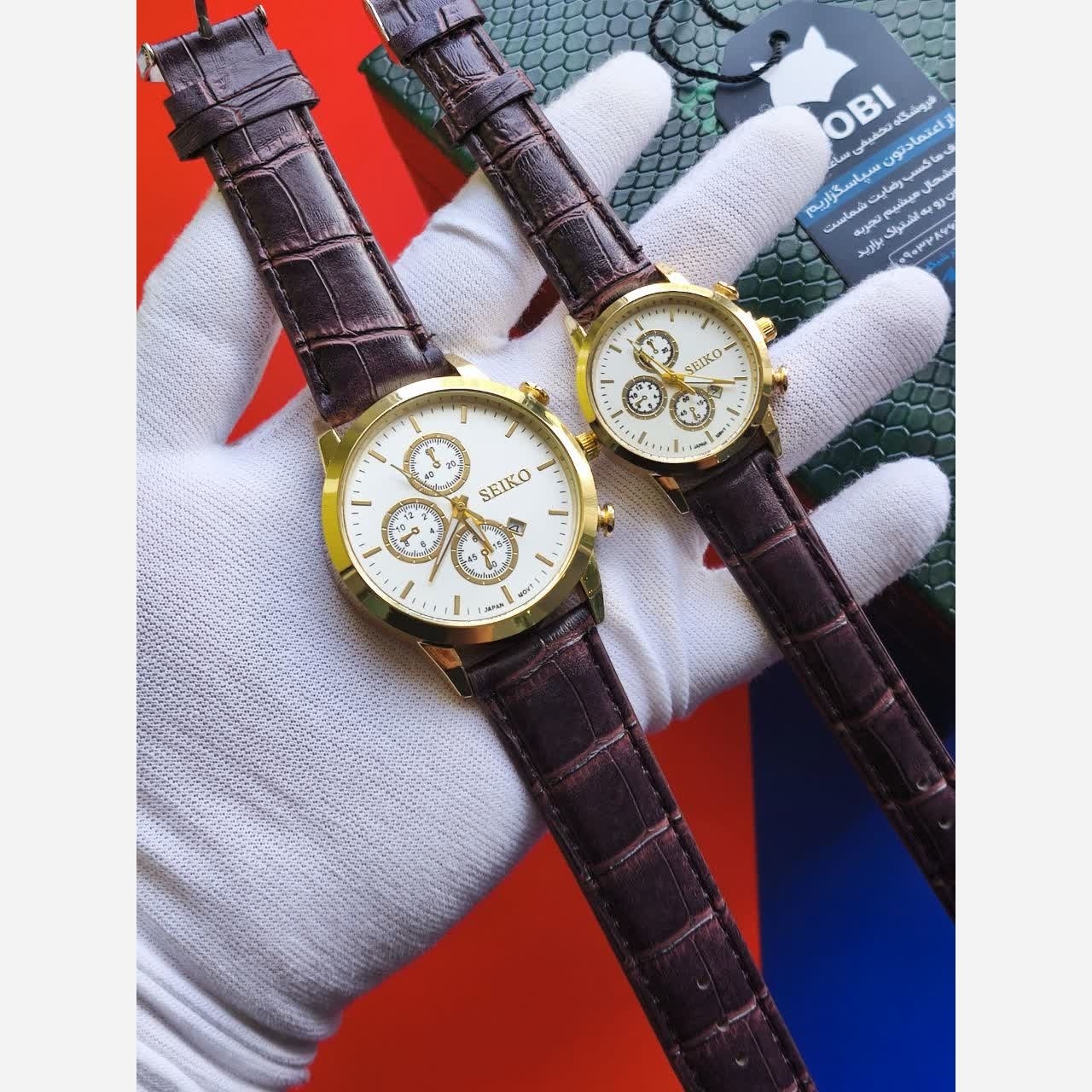 ست ساعت مچی زنانه و مردانه سیکو SEIKO موتور ژاپن 3