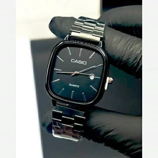 ساعت مچی زنانه کاسیو اولدمانی CASIO موتور ژاپن فول بلک