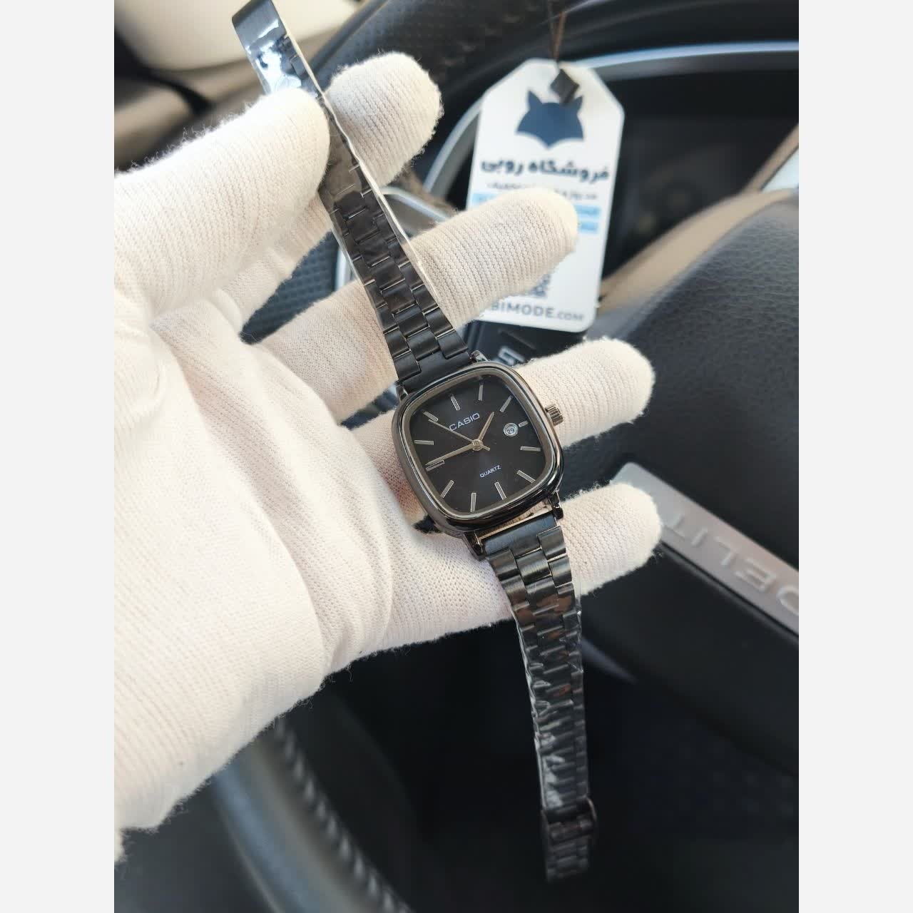 ساعت مچی زنانه کاسیو اولدمانی CASIO موتور ژاپن فول بلک