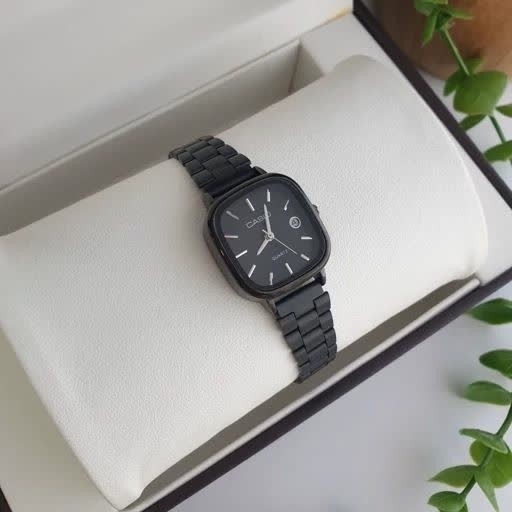 ساعت مچی زنانه کاسیو اولدمانی CASIO موتور ژاپن فول بلک