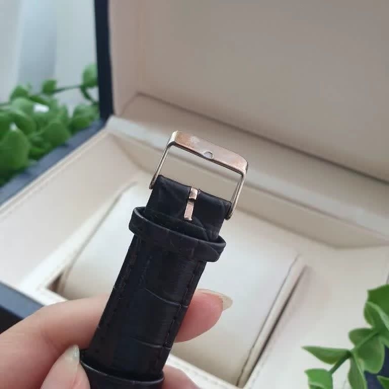 ساعت مچی مردانه لدفورت LEDFORT بند چرم مشکی موتور ژاپن