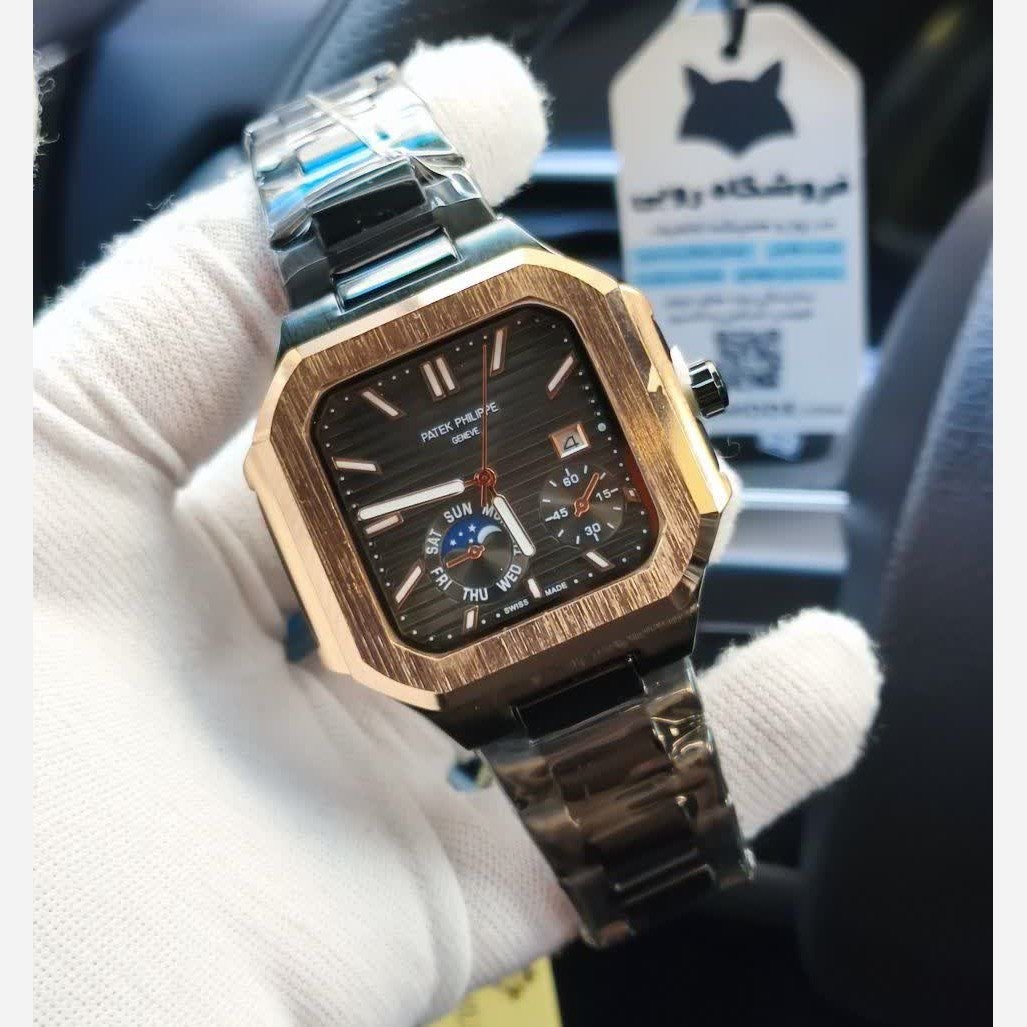 ساعت مچی مردانه پتک فیلیپ Patek Philippe ارجینال قفل مخفی مشکی