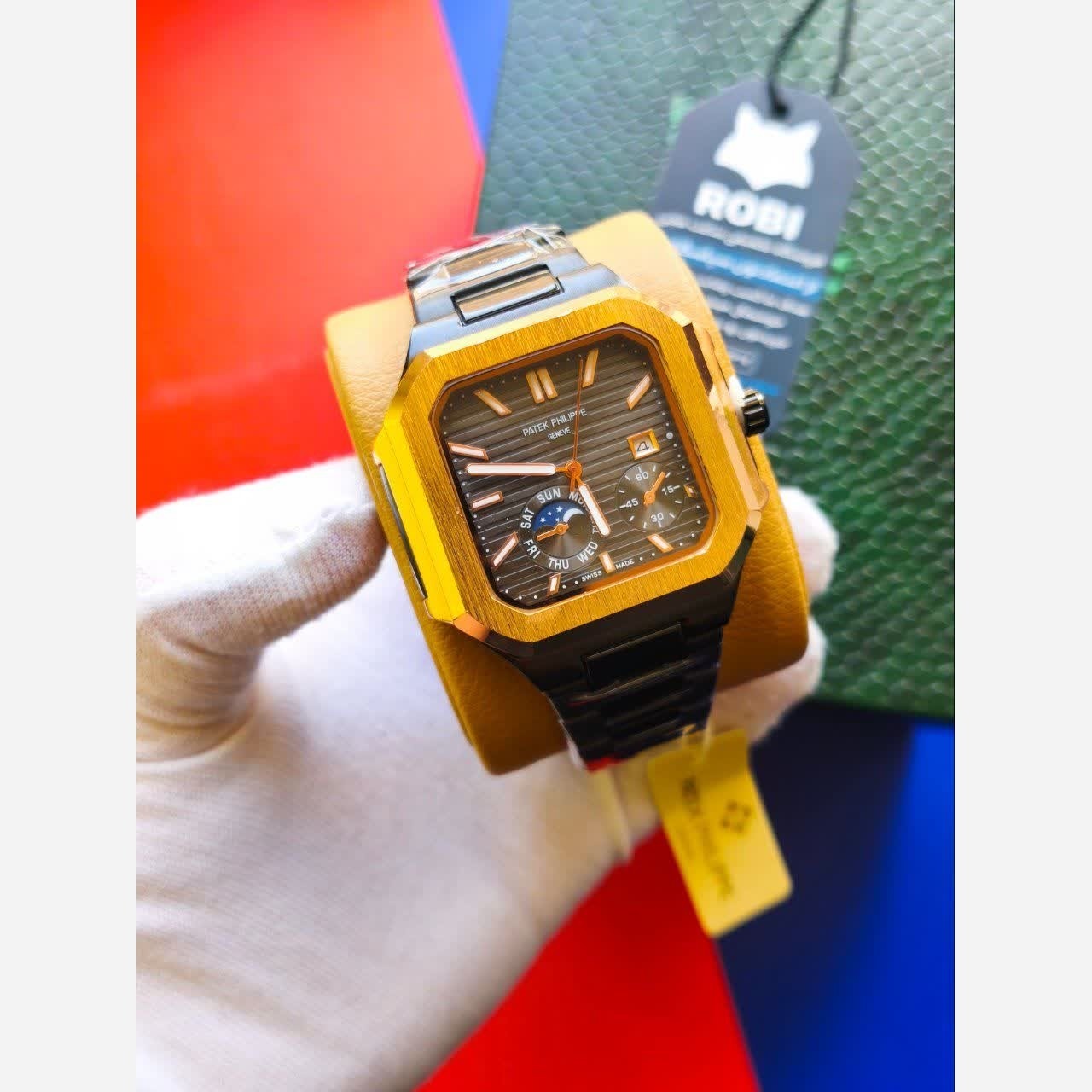 ساعت مچی مردانه پتک فیلیپ Patek Philippe ارجینال قفل مخفی مشکی