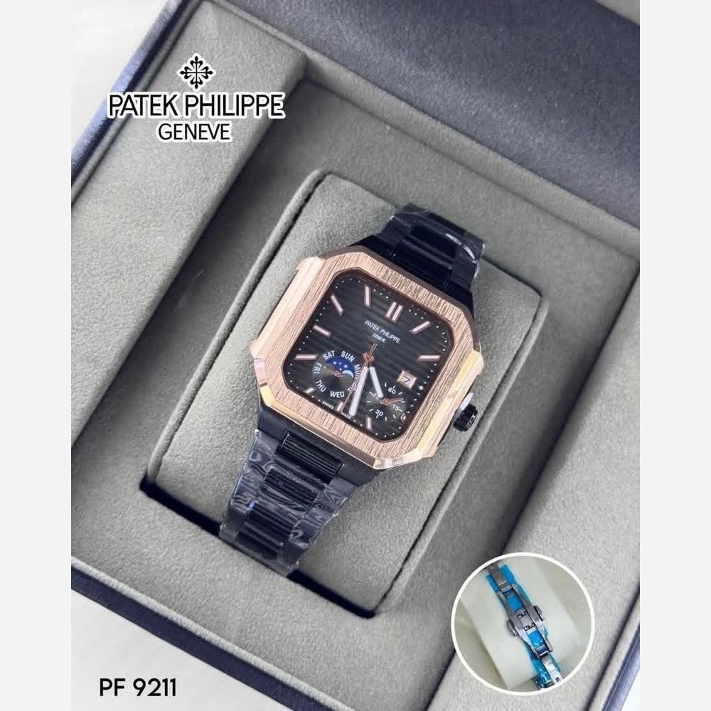 ساعت مچی مردانه پتک فیلیپ Patek Philippe ارجینال قفل مخفی مشکی