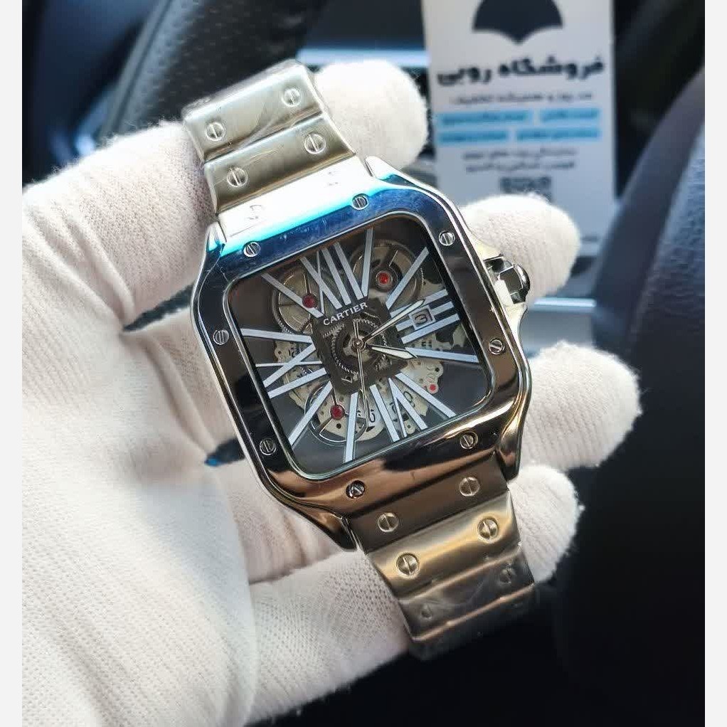 ساعت مچی مردانه کارتیر CARTIER ارجینال قفل مخفی استیل