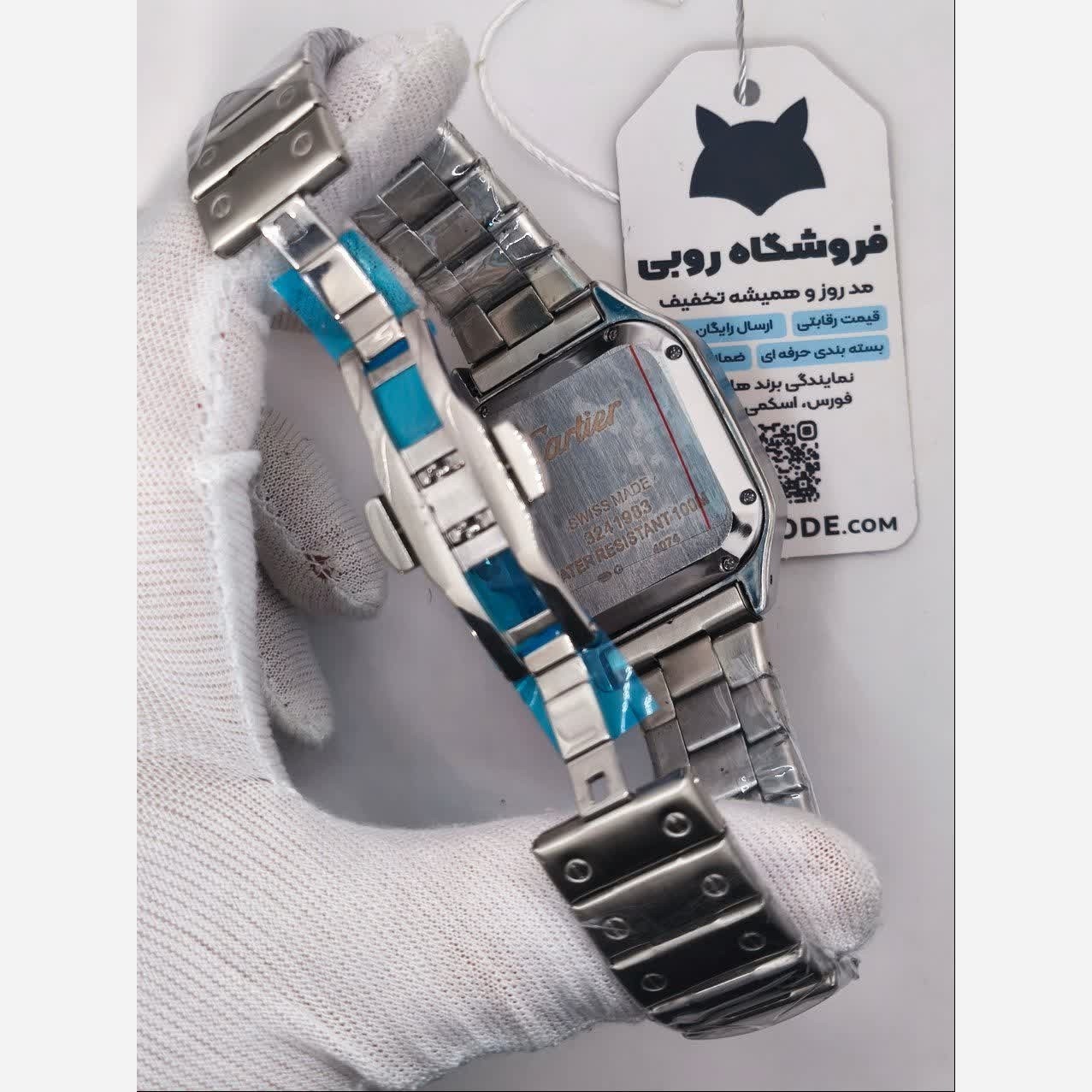 ساعت مچی مردانه کارتیر CARTIER ارجینال قفل مخفی استیل