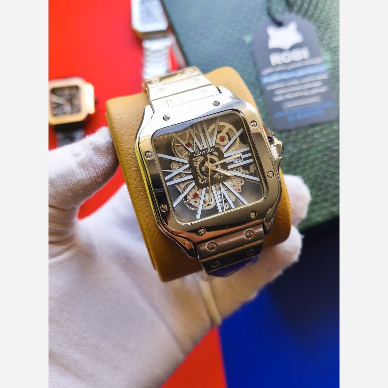 ساعت مچی مردانه کارتیر CARTIER ارجینال قفل مخفی استیل