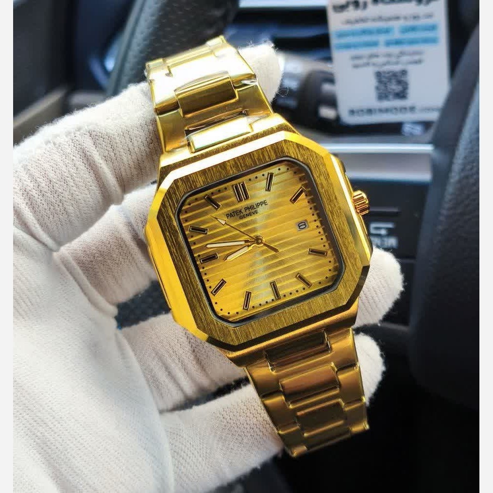 ساعت مچی مردانه پتک فیلیپ Patek Philippe ارجینال قفل مخفی طلایی