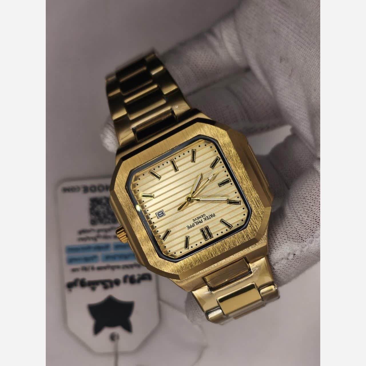 ساعت مچی مردانه پتک فیلیپ Patek Philippe ارجینال قفل مخفی طلایی