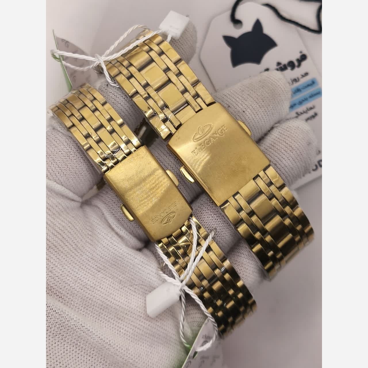 ست ساعت مچی زنانه و مردانه الگانس ELEGANCE طرح کرنو طلایی