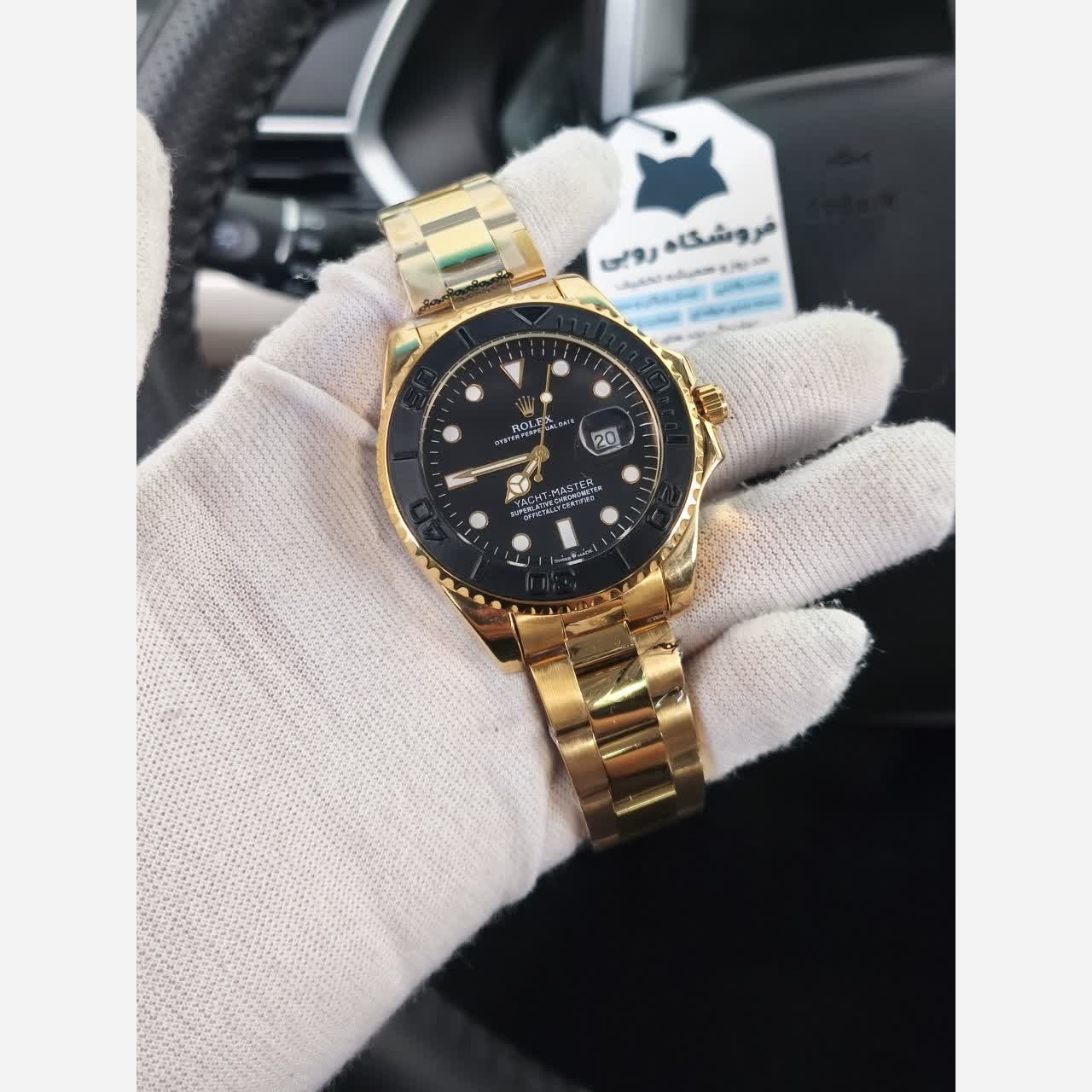 ساعت مچی مردانه رولکس یاخ مستر میوتا ROLEX تاچمتردار طلایی