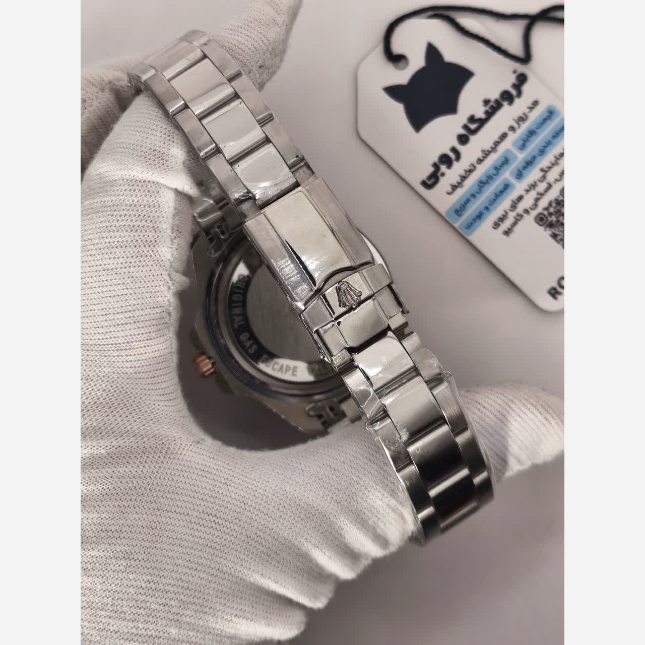 ساعت مچی مردانه رولکس یاخ مستر میوتا ROLEX تاچمتردار نقره ای