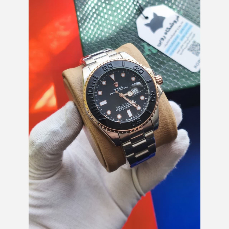 ساعت مچی مردانه رولکس یاخ مستر میوتا ROLEX تاچمتردار نقره ای