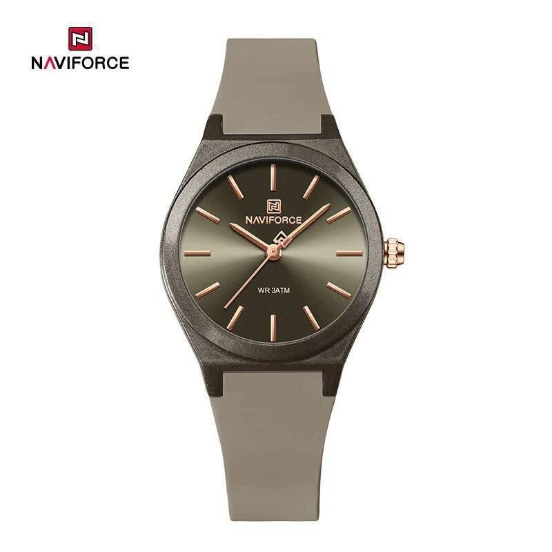 ساعت مچی عقربه ای زنانه نیوی فورس NAVIFORCE مدل Nf5056 طوسی