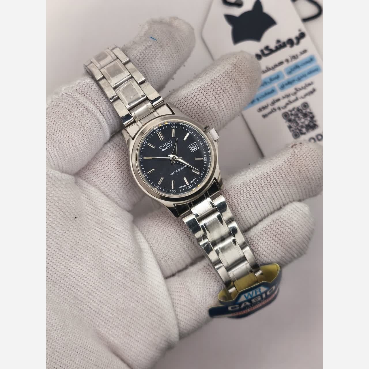 ساعت مچی زنانه کاسیو CASIO مشکی موتور ژاپنی + جعبه