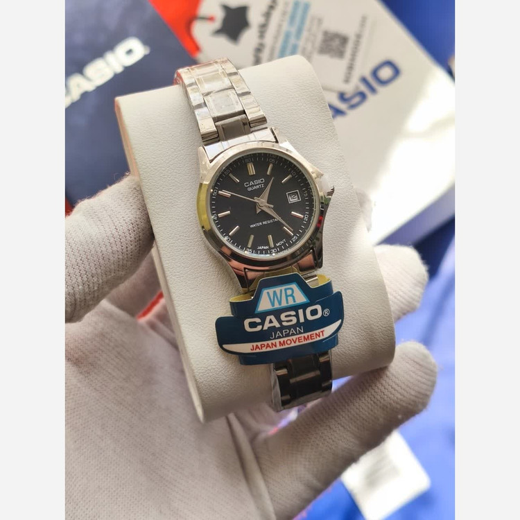 ساعت مچی زنانه کاسیو CASIO مشکی موتور ژاپنی + جعبه