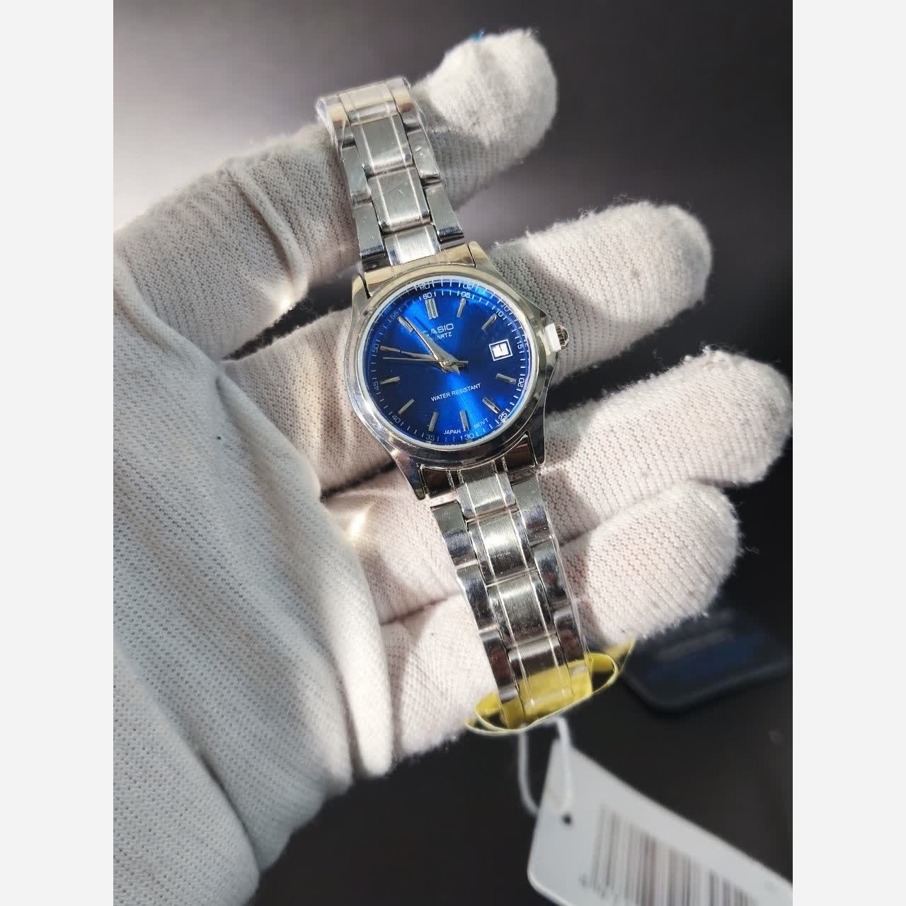 ساعت مچی زنانه کاسیو CASIO آبی موتور ژاپنی + جعبه