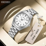ساعت مچی عقربه ای مردانه سیکو SEIKO صفحه سفید ژاپنی
