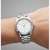 ساعت مچی عقربه ای مردانه سیکو SEIKO صفحه سفید ژاپنی