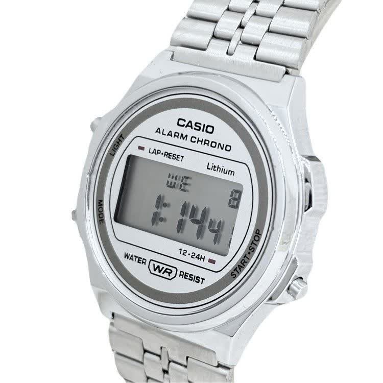ساعت مچی مردانه کاسیو CASIO دیجیتال صفحه گرد سفید