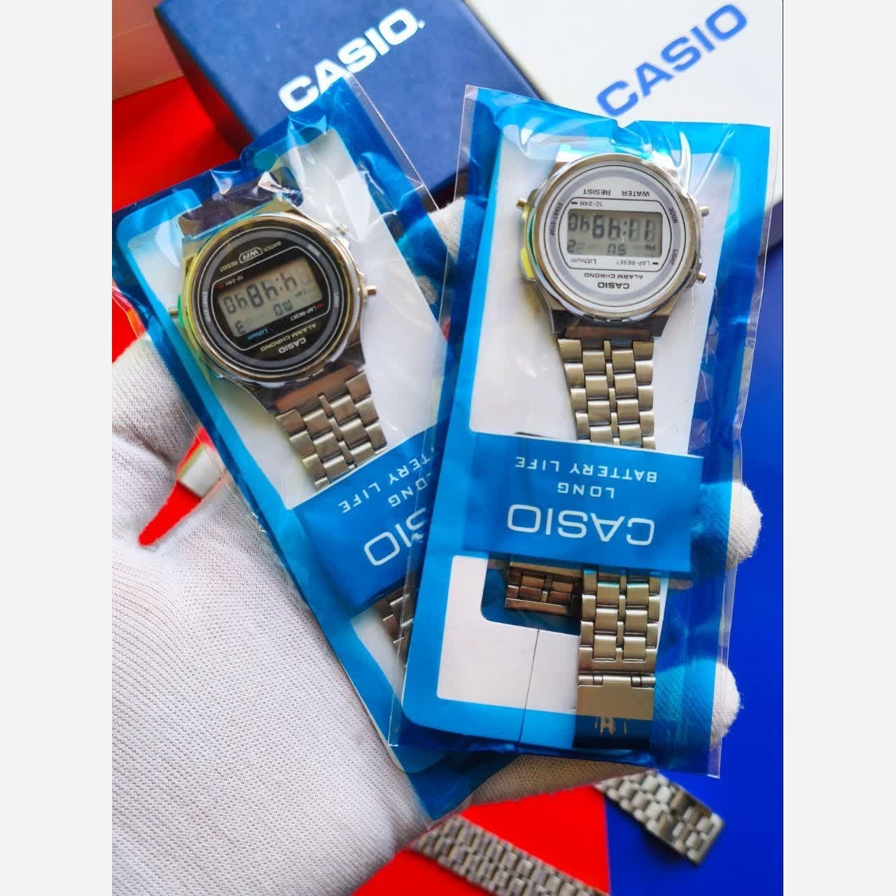 ساعت مچی مردانه کاسیو CASIO دیجیتال صفحه گرد سفید