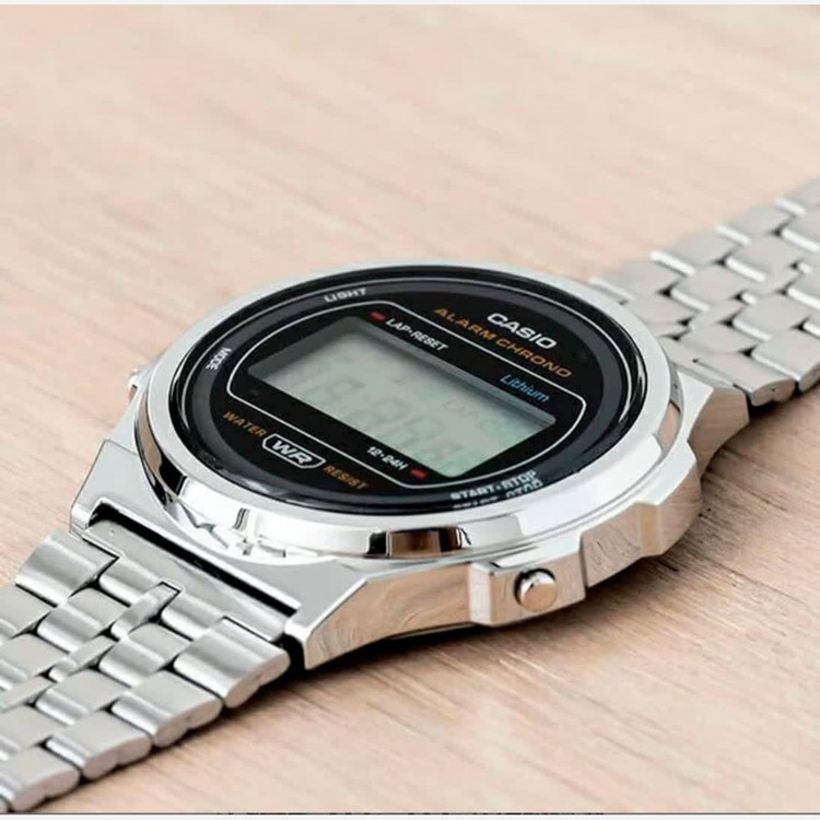 ساعت مچی مردانه کاسیو CASIO دیجیتال صفحه گرد مشکی