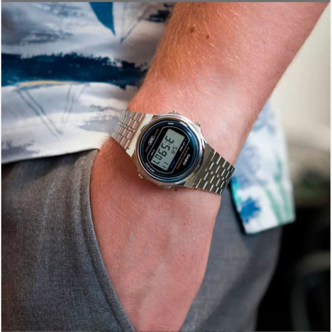 ساعت مچی مردانه کاسیو CASIO دیجیتال صفحه گرد مشکی