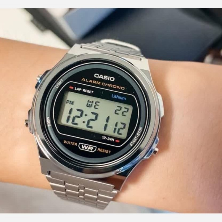 ساعت مچی مردانه کاسیو CASIO دیجیتال صفحه گرد مشکی