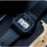 ست ساعت مچی زنانه و مردانه کاسیو CASIO F-91W-1D ساخت مالزی