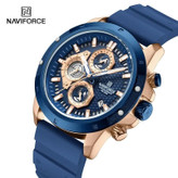 ساعت مچی کرنوگراف مردانه نیوی فورس NAVIFORCE مدل Nf8036 آبی