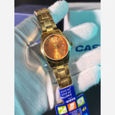 ساعت مچی زنانه کاسیو CASIO موتور ژاپنی بند طلایی + جعبه