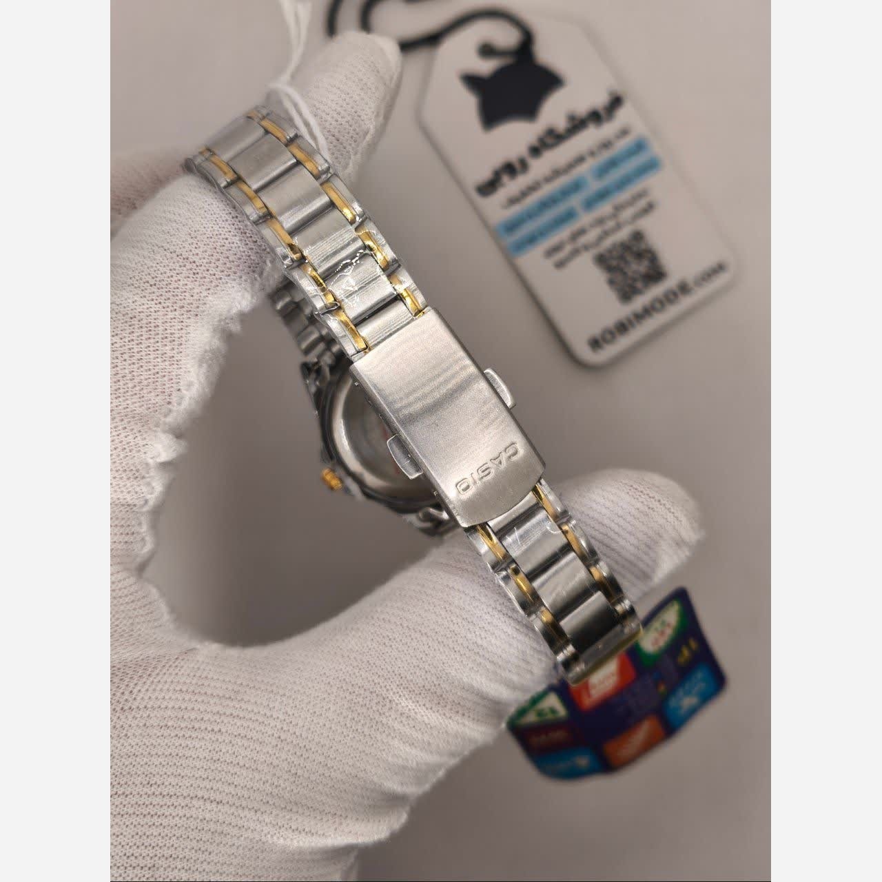 ساعت مچی زنانه کاسیو CASIO موتور ژاپنی صفحه صورتی + جعبه