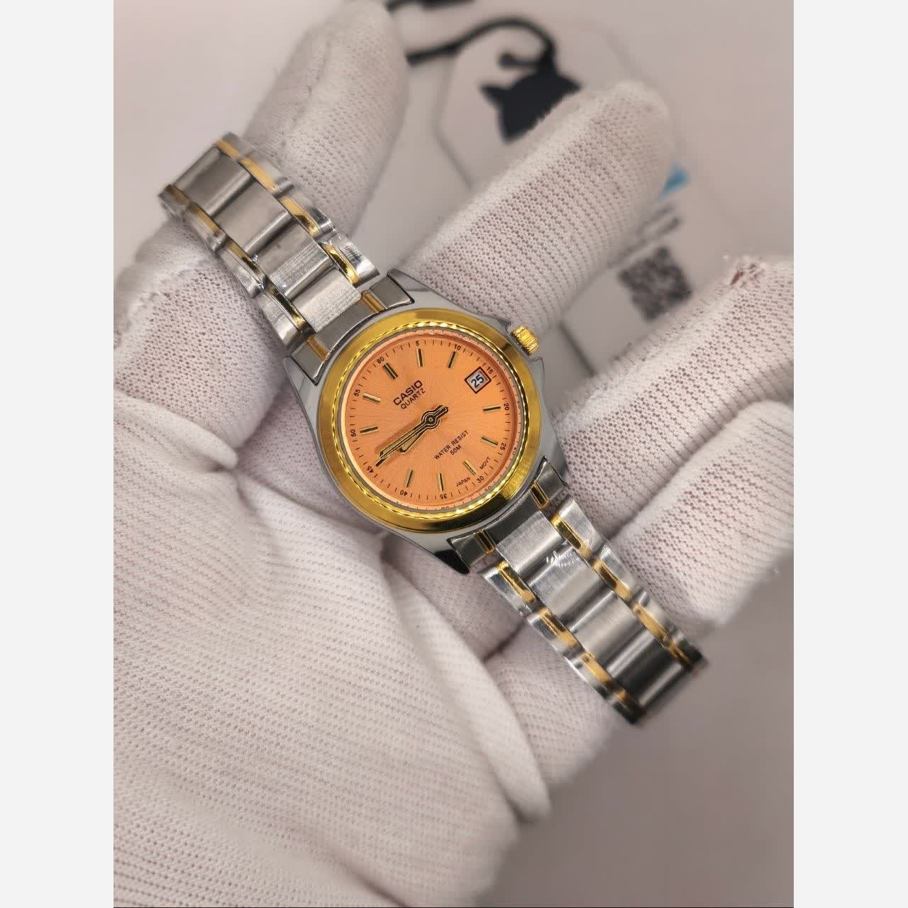 ساعت مچی زنانه کاسیو CASIO موتور ژاپنی + جعبه