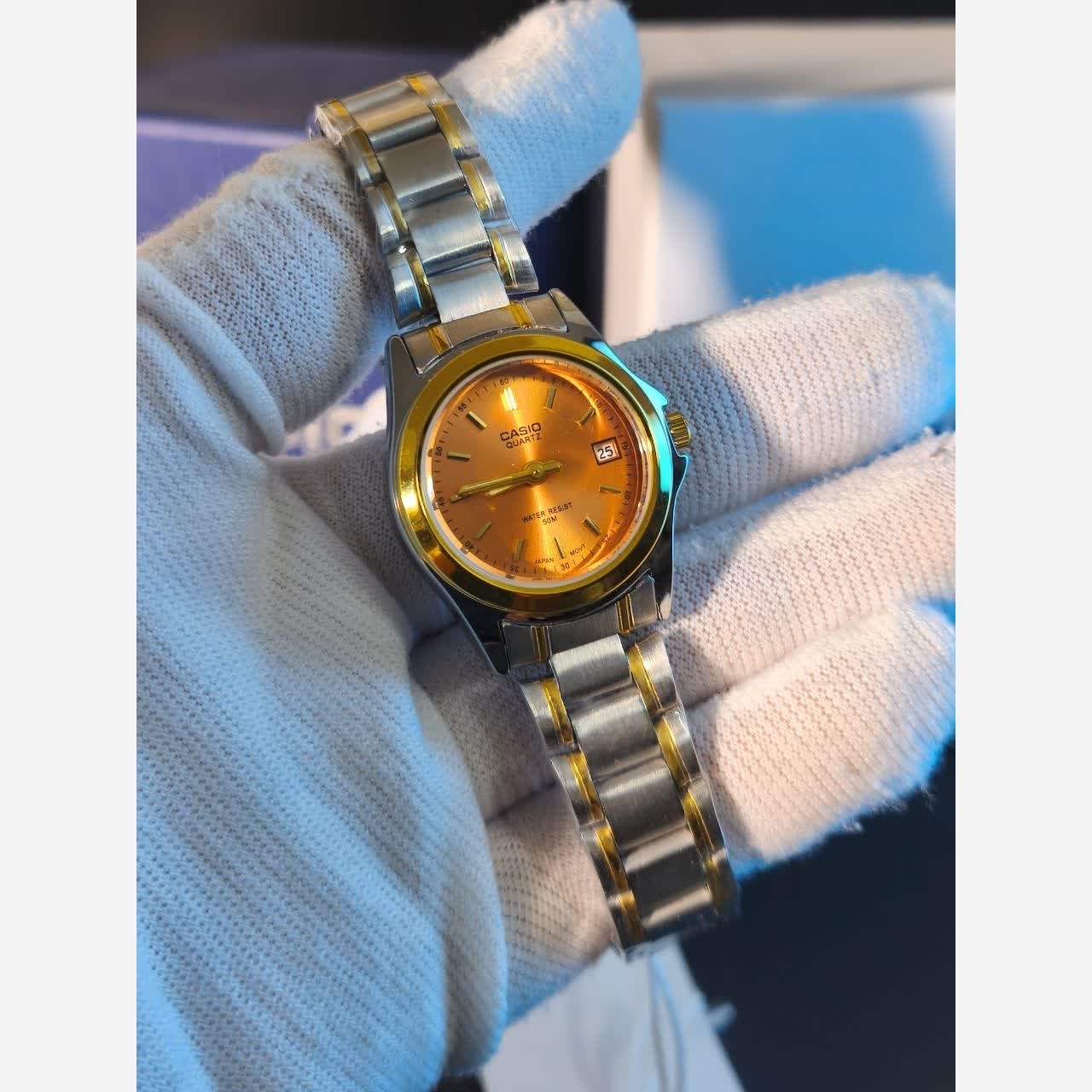 ساعت مچی زنانه کاسیو CASIO موتور ژاپنی + جعبه