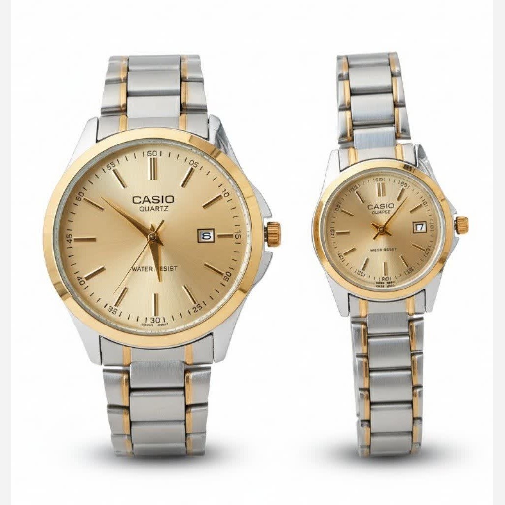 ست ساعت مچی زنانه و مردانه کاسیو CASIO موتور ژاپنی کد2