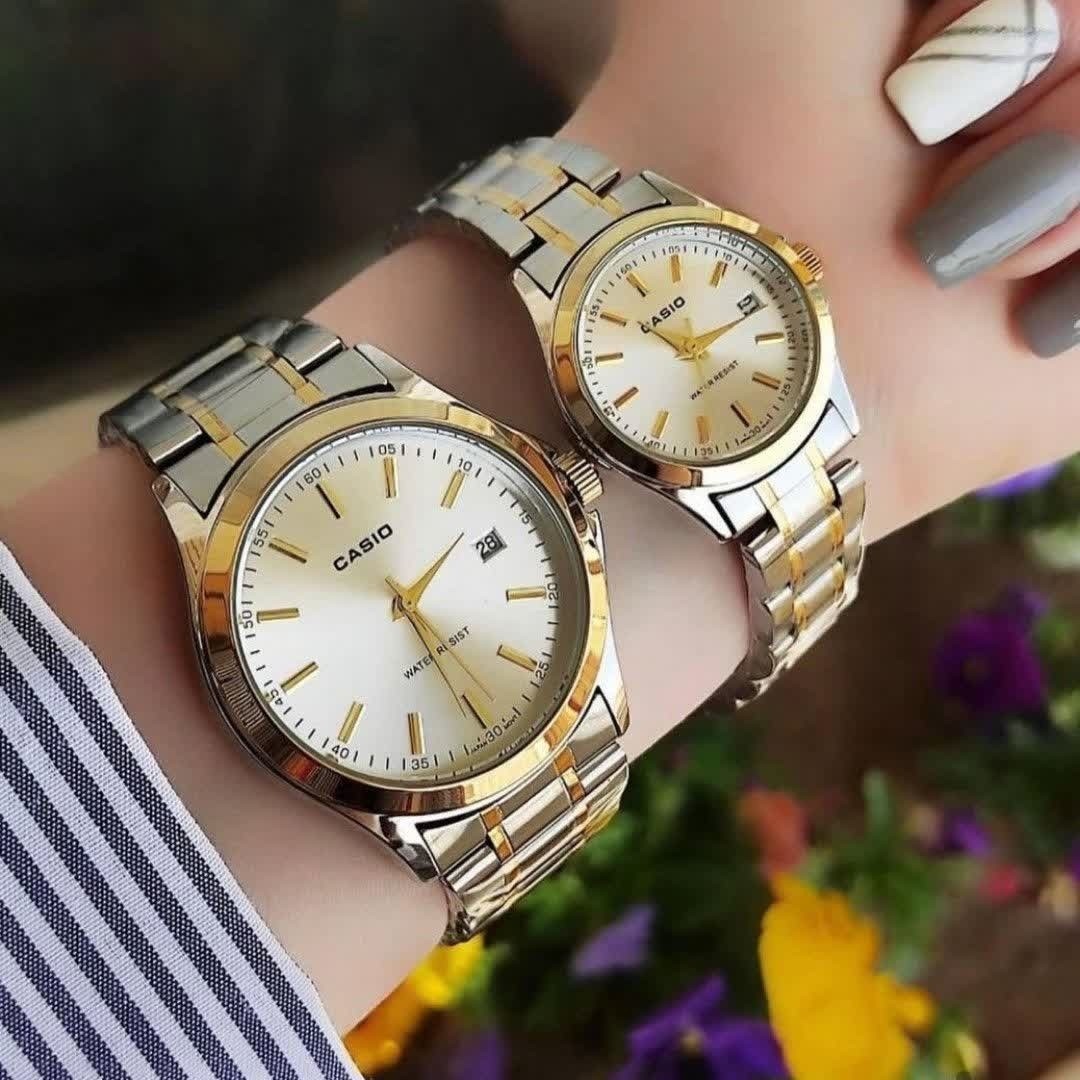 ست ساعت مچی زنانه و مردانه کاسیو CASIO موتور ژاپنی کد2