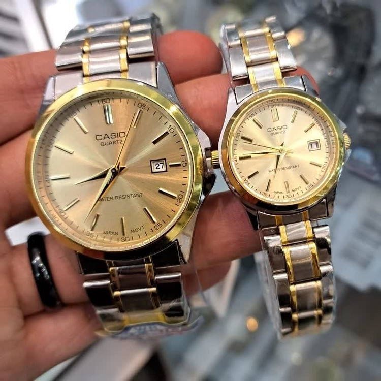 ست ساعت مچی زنانه و مردانه کاسیو CASIO موتور ژاپنی کد2