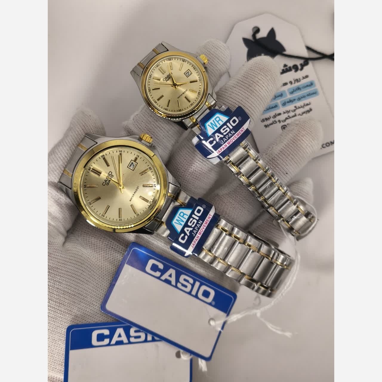 ست ساعت مچی زنانه و مردانه کاسیو CASIO موتور ژاپنی کد2