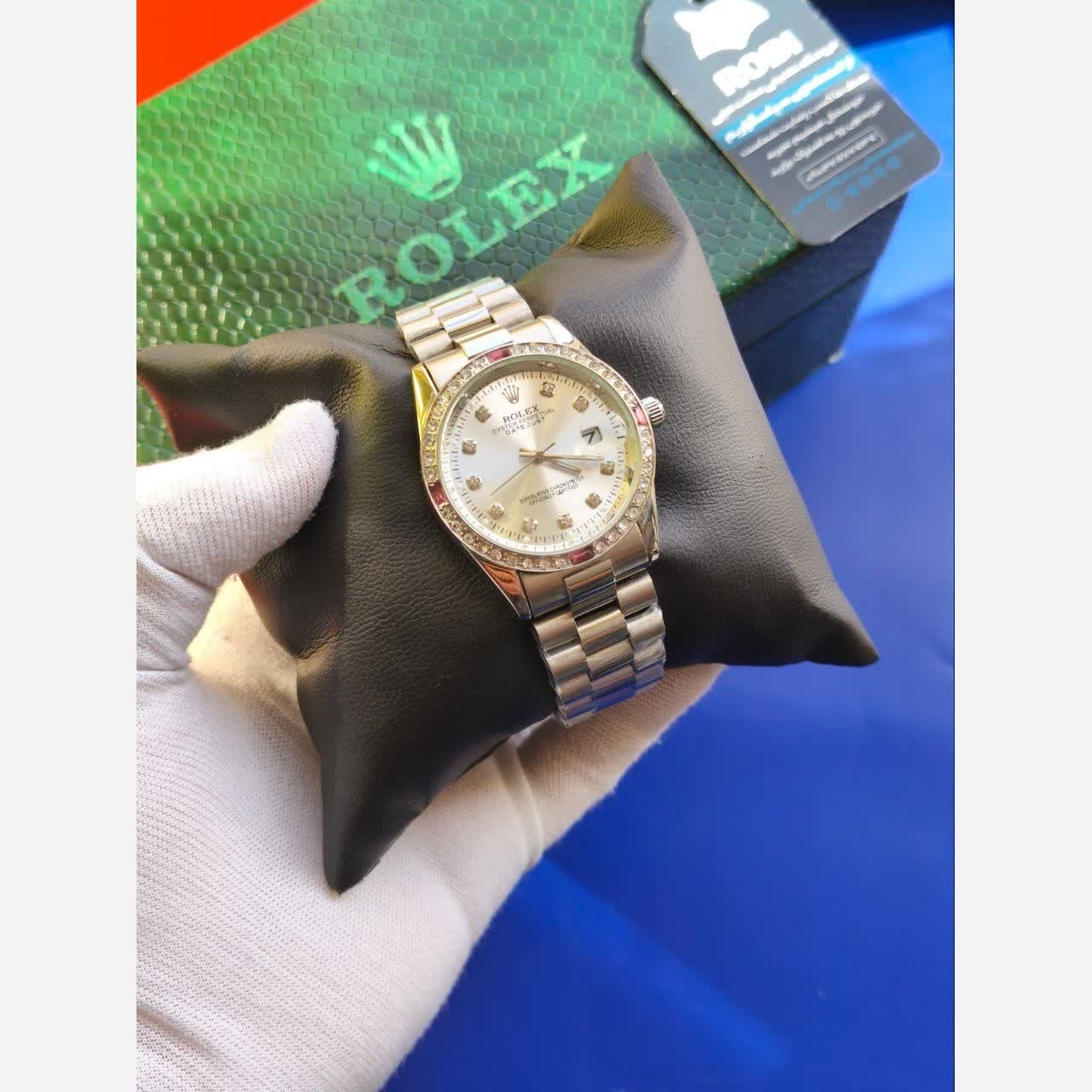 ساعت مچی مردانه رولکس دی دیت جاس ROLEX دور الماس