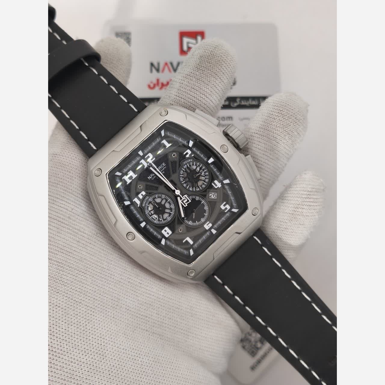 ساعت مچی کرنوگراف مردانه نیوی فورس NAVIFORCE مدل Nf8053 موتور ژاپن