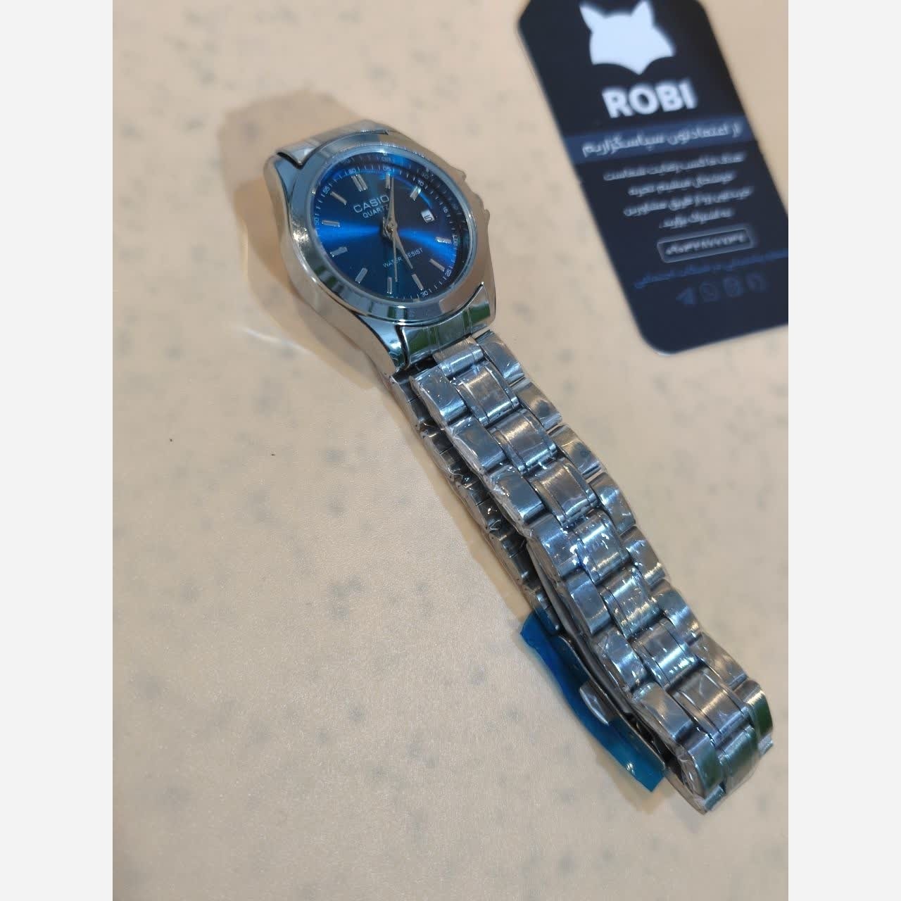 ساعت مچی دخترانه کاسیو CASIO صفحه سبز موتور ژاپنی