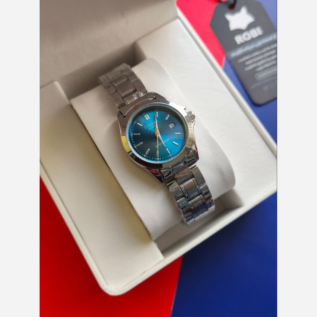 ساعت مچی دخترانه کاسیو CASIO صفحه سبز موتور ژاپنی