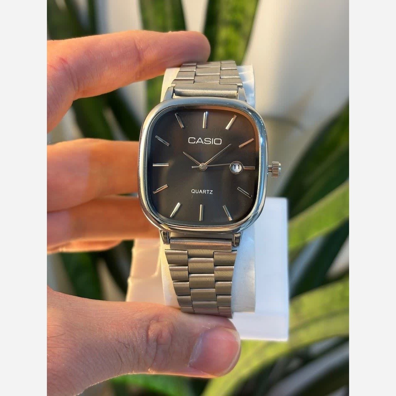 مچی زنانه کاسیو اولدمانی CASIO موتور ژاپن صفحه مشکی