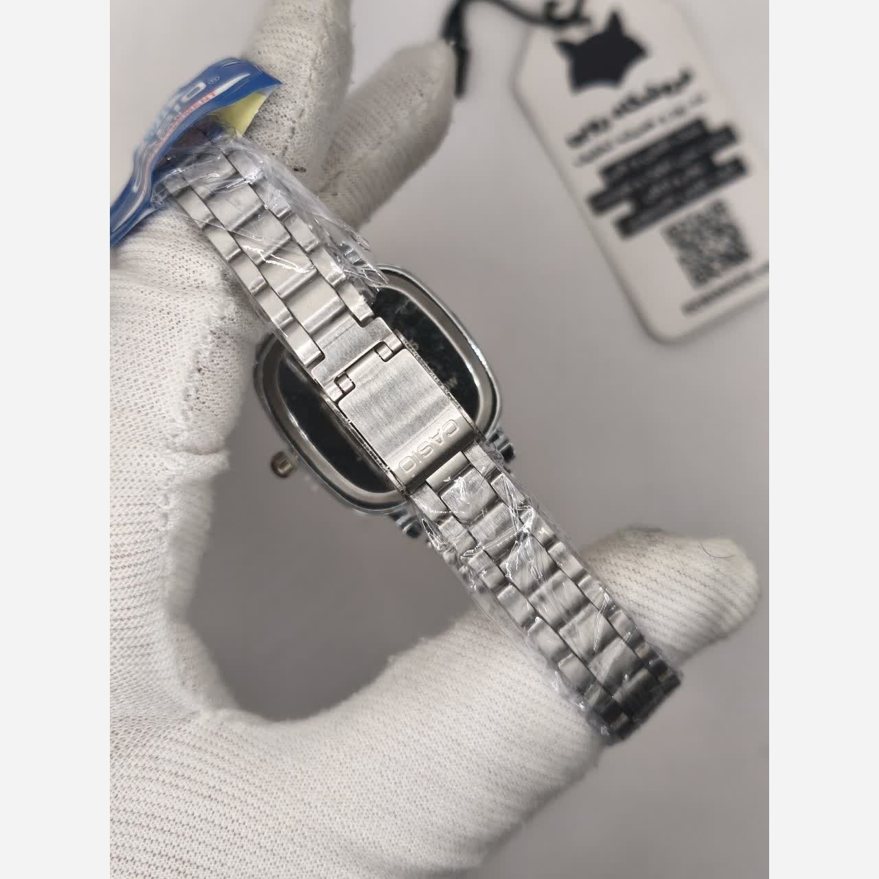 مچی زنانه کاسیو اولدمانی CASIO موتور ژاپن صفحه مشکی