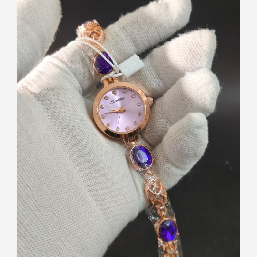 ساعت مچی دخترانه فول نگین الماسی Royal Crown