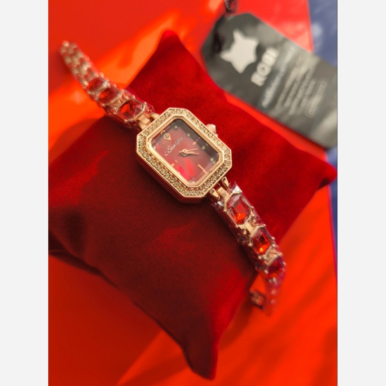 ساعت مچی دخترانه فول نگین الماسی Royal Crown