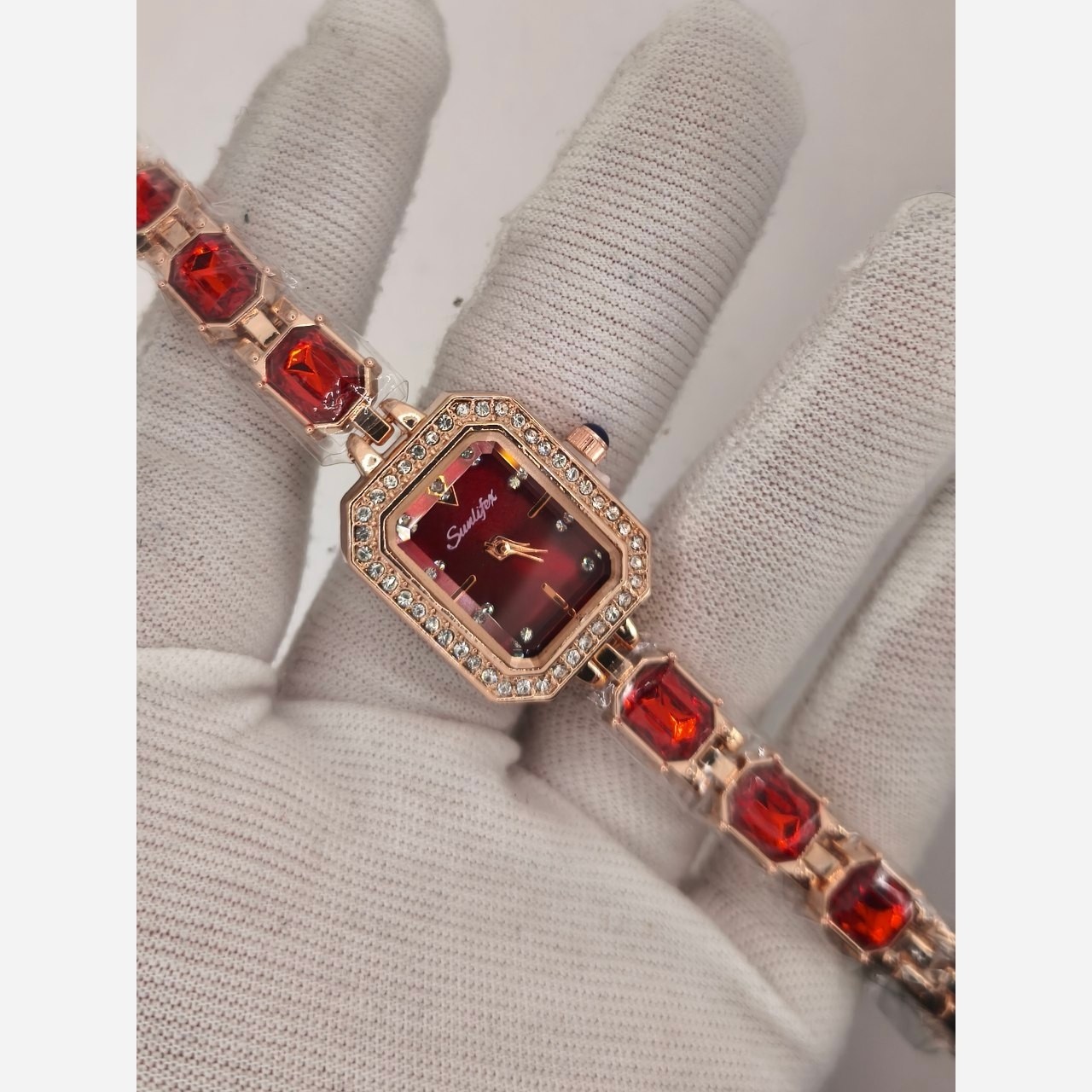 ساعت مچی دخترانه فول نگین الماسی Royal Crown
