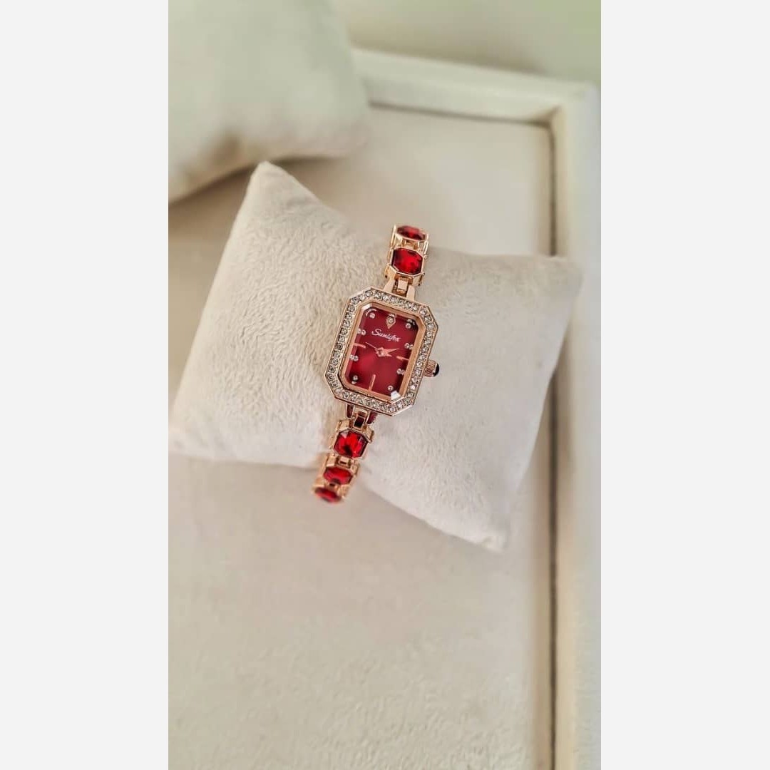 ساعت مچی دخترانه فول نگین الماسی Royal Crown